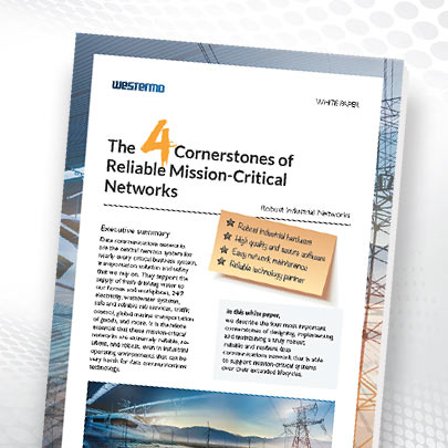 Whitepaper on the 4 cornerstones of reliable mission-critical networks.