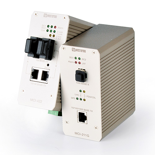 Industrial Ethernet to Fiber Media Converters by Westermo.